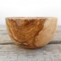 Handcrafted Wooden Bowl 4 inch Diameter, 1.6 inch, Olive Wood Rounded Bowl
