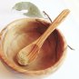 Wooden Small Bowl 4 inch Diameter, 1.6 inch High,Olive Wood Rounded Bowl