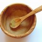 Wooden Small Bowl 4 inch Diameter, 1.6 inch High,Olive Wood Rounded Bowl