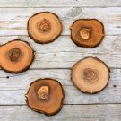 Wooden Coasters / Olive Wood Rustic Coaster Set / Decorative Wooden Coasters Wooden Coasters / Olive Wood Rustic Coaster Set / Decorative Wooden Coasters