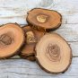Wooden Coasters / Olive Wood Rustic Coaster Set / Decorative Wooden Coasters