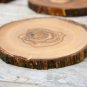 Wooden Coasters / Olive Wood Rustic Coaster Set / Decorative Wooden Coasters