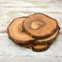 Wooden Coasters / Olive Wood Rustic Coaster Set / Decorative Wooden Coasters