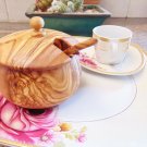 Olive Wood Sugar Bowl With Coffee Spoon / Sugar Pot / Spice Container Olive Wood Sugar Bowl With Coffee Spoon / Sugar Pot / Spice Container