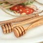 Olive Wood Tiny Honey Dipper 4 inch / Wooden Small Honey Spoon Drizzler Stick