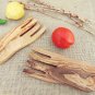 Olive Wood Salad Mixing Serving Utensils Set / Olive Wood Serving Hands