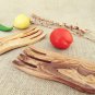 Olive Wood Salad Mixing Serving Utensils Set / Olive Wood Serving Hands