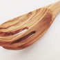 Olive Wood Salad Spoon Fork / Olive Wood Serving Spoon Fork Utensil 9.8-Inch