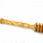 Rustic Olive Wood Honey Dipper Drizzler Stick / Wooden Honey Spoon