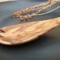 Rustic Olive Wood Spoon Fork / Wooden Kitchen Cooking Serving Spork Utensil