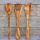 Olive Wood Kitchen Utensils Set - 12 Wooden Spatula Spoon Olive Wood Kitchen Utensils Set - 12 Wooden Spatula Spoon