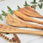 Olive Wood Kitchen Utensil Set - Spatulas  Serving Tools for Mom