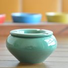 Lunar Green Clay Ashtray - Moroccan Style Ceramic Pottery Gift