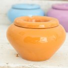 Light Brown Ceramic Ashtray - Moroccan Minimalist Terracotta Design