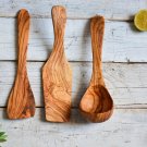 Olive Wood Utensil Set - Spatula Ladle Tart Spatula - Kitchen Gift Olive Wood Utensil Set - Spatula Ladle Tart Spatula - Kitchen Gift
