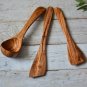 Olive Wood Utensil Set - 3-Piece Kitchen Tools Christmas Gift