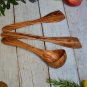 Olive Wood Utensil Set - 3-Piece Kitchen Tools Christmas Gift