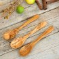 Olive Wood Spoon Set - Small Kitchen Utensils for Christmas Gifts