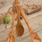 Olive Wood Spoon Set - Small Kitchen Utensils for Christmas Gifts