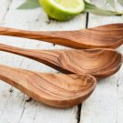 Olive Wood Spoon Set - Rustic 7 Kitchen Utensils for Cooking Serving Olive Wood Spoon Set - Rustic 7 Kitchen Utensils for Cooking Serving