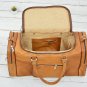 Personalized Leather Duffle Bag - Light Brown Weekend Luggage