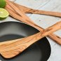 Olive Wood Spatula Set - Rustic Kitchen Utensils 3pcs