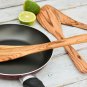 Olive Wood Spatula Set - Rustic Kitchen Utensils 3pcs