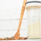 Long Handle Wooden Spoon - Ideal for Coffee Spices Herbs and Condiments