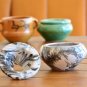 Moroccan Ceramic Ashtray - White Grey Marble Design Christmas Gift