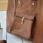 Dark Brown Leather Duffel Bag - Weekender Travel Luggage Groomsmen  Holiday Gift