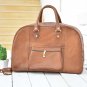 Dark Brown Leather Duffel Bag - Weekender Travel Luggage Groomsmen  Holiday Gift