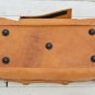 Personalized Light Brown Leather Duffel Bag - Groomsmen Weekend Travel Gift