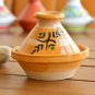 Light Brown Lead-Free Clay Tagine - Moroccan Style Spice Holder
