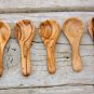 Tiny Coffee and Sugar Spoon Set - 5 Mini Salt Scoops for Christmas Gift