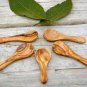 Tiny Coffee and Sugar Spoon Set - 5 Mini Salt Scoops for Christmas Gift