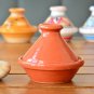 Fire Red Terracotta Tagine - Lead-Free Moroccan Spice Holder Perfect Gift