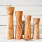 Olive Wood Salt  Pepper Grinder - Rustic Kitchen Decor Gift