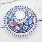 Handpainted Moroccan Tagine - Lead-Free Ceramic Spice Holder