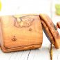 Olive Wood Spice Box - Canister for Salt Sugar Pepper Coffee Tea