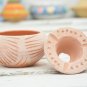 Natural Clay Ashtray - Unpainted Moroccan Ceramic Decor Groomsmen  Holiday Gift
