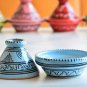 Moroccan Terracotta Tagine - Handpainted Ceramic Spice Bowl