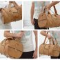 Personalized Leather Duffle Bag - Travel Weekend Gym Luggage