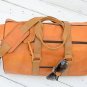 Personalized Leather Duffle Bag - Travel Weekend Gym Luggage