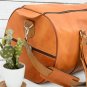Personalized Leather Duffle Bag - Travel Weekend Gym Luggage