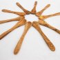Olive Wood Coffee Spoon Set - 10 Tea Sugar Spoons for Gifts