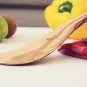 Olive Wood Spurtle - Unique Cooking Spatula Curved Wooden Utensil