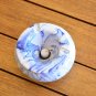 Moroccan Ceramic Ashtray - White Blue Marble Design Unique Christmas Gift