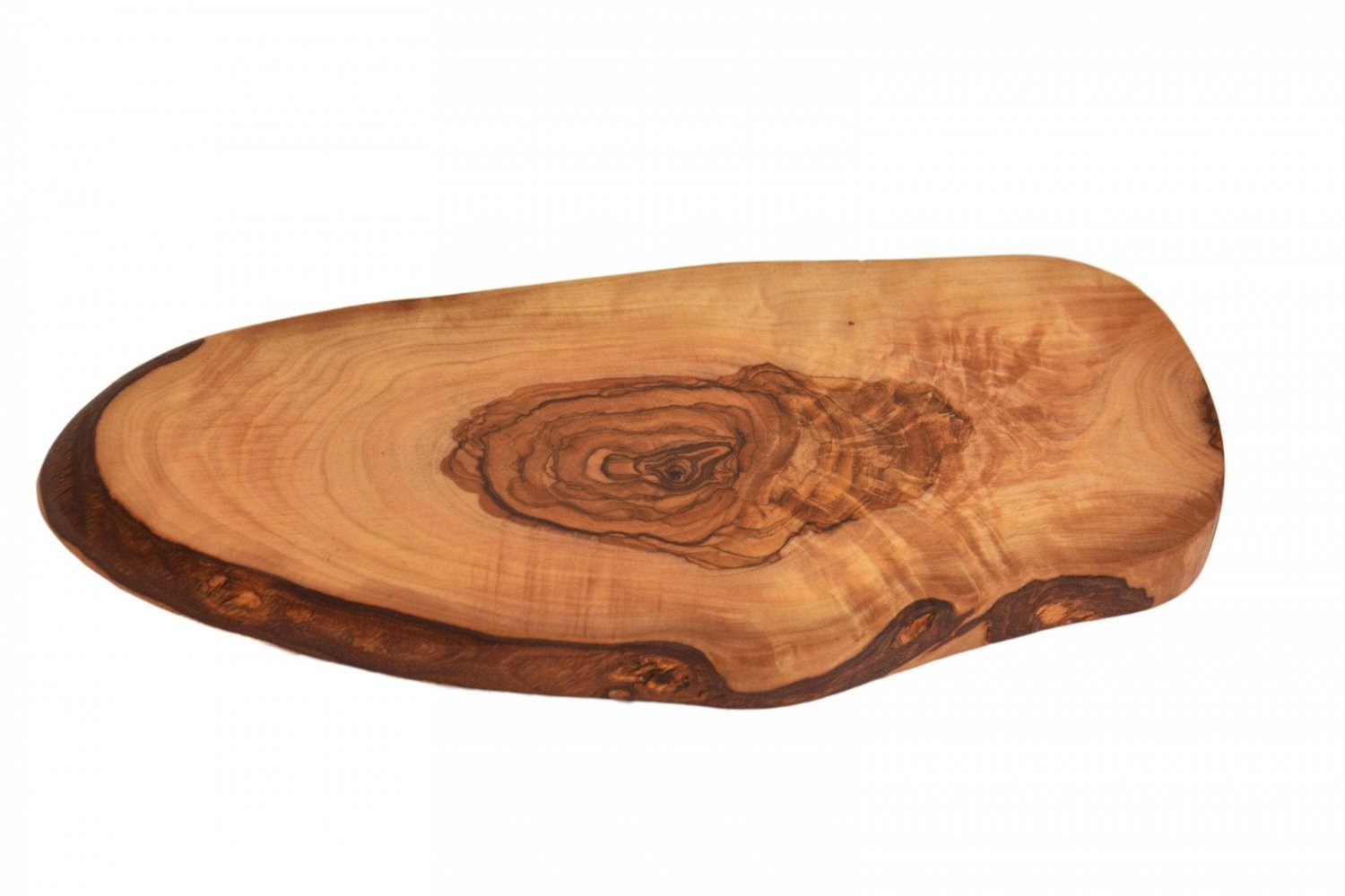 Custom Engraved Olive Wood Cutting Board - Monogrammed Rustic Chopping Board