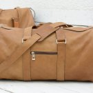Light Brown Leather Duffel Bag - Personalized Weekend Travel Gift Light Brown Leather Duffel Bag - Personalized Weekend Travel Gift