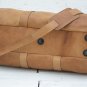 Light Brown Leather Duffel Bag - Personalized Weekend Travel Gift